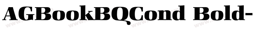 AGBookBQCond Bold字体转换